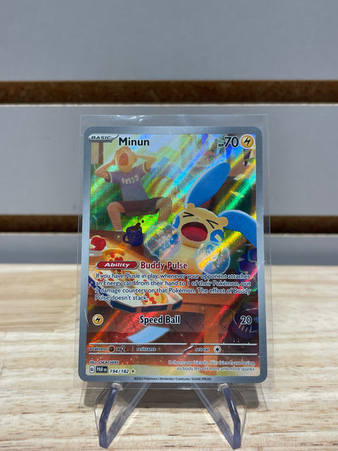 Minun - 194/182 - Pokemon SV04: Paradox Rift (PAR)