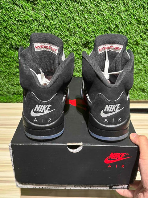 Jordan 5 Retro OG Black Metallic Reimagined Sz 9.5M