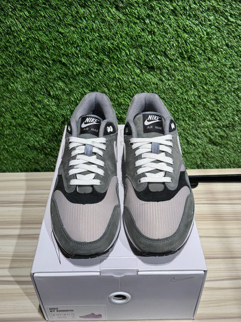 Dark Grey Suede Nike Air Max 1 By You Sz 11