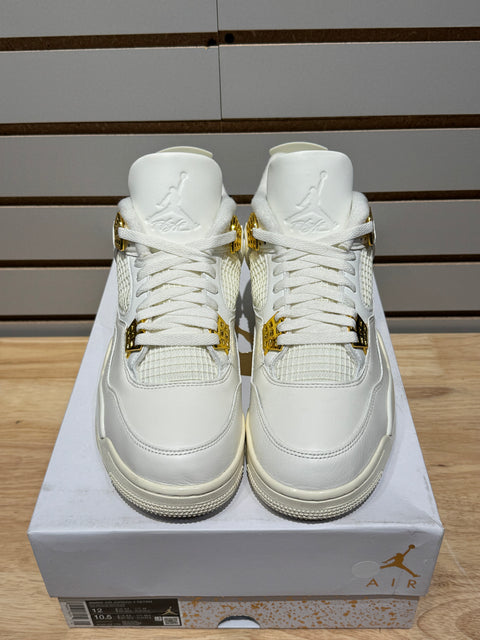Jordan 4 Retro Metallic Gold (Women's) Sz 10.5
