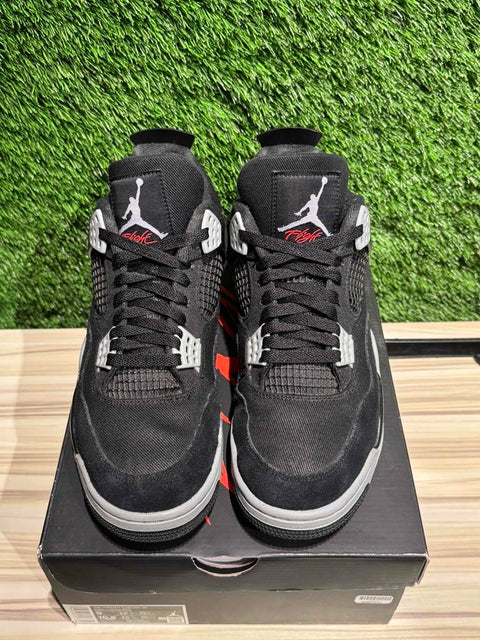 Jordan 4 Retro SE Black Canvas Sz 9M