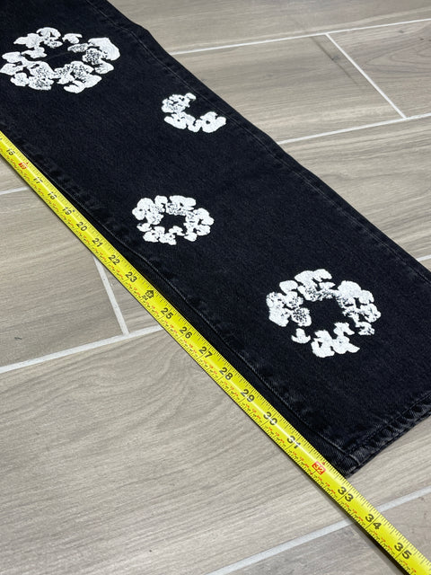 Denim Tears x Levi's Cotton Wreath 501 Black Jeans 38x34