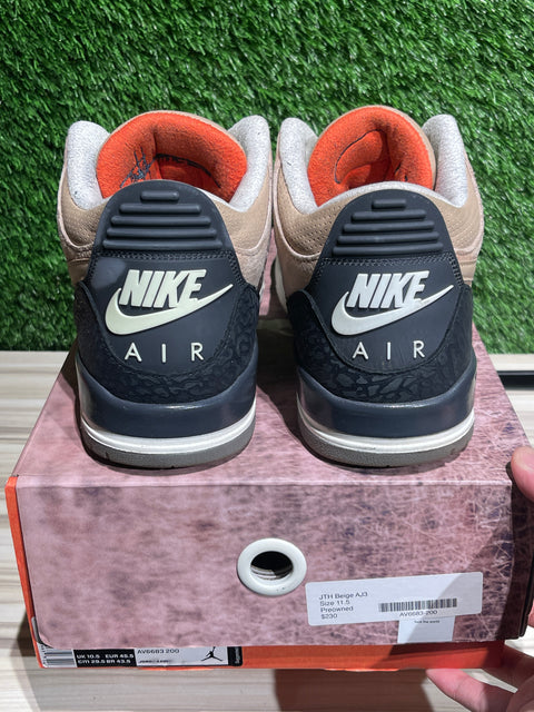 Jordan 3 Retro Tinker JTH Bio Beige Sz 11.5