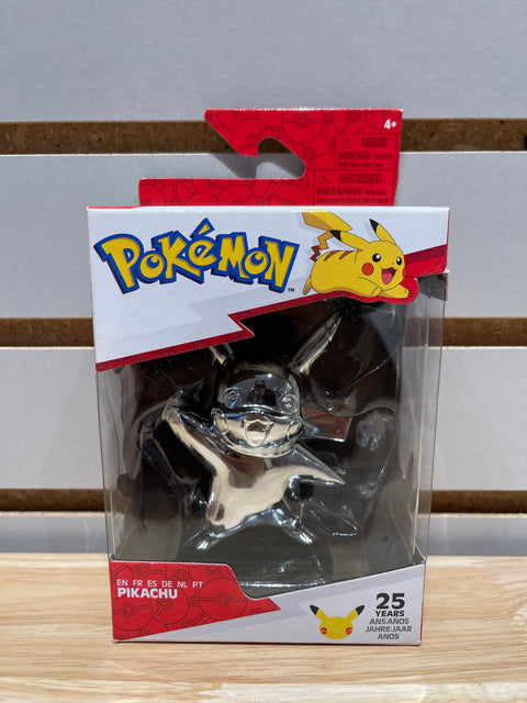 Pokémon Pikachu 25th Anniversary Silver Figure Starter Series 1