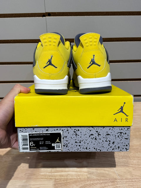 Jordan 4 Retro Lightning (2021) (GS) Sz 6Y