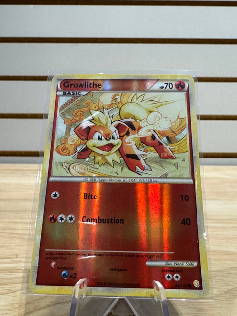 Growlithe - Pokemon HeartGold SoulSilver (HS) Reverse Holofoil