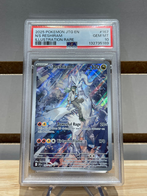 N's Reshiram - 167/159 - Pokemon SV09: Journey Together (JTG) PSA GEM MT 10