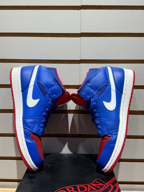 Jordan 1 Mid Detroit Pistons Sz 8.5
