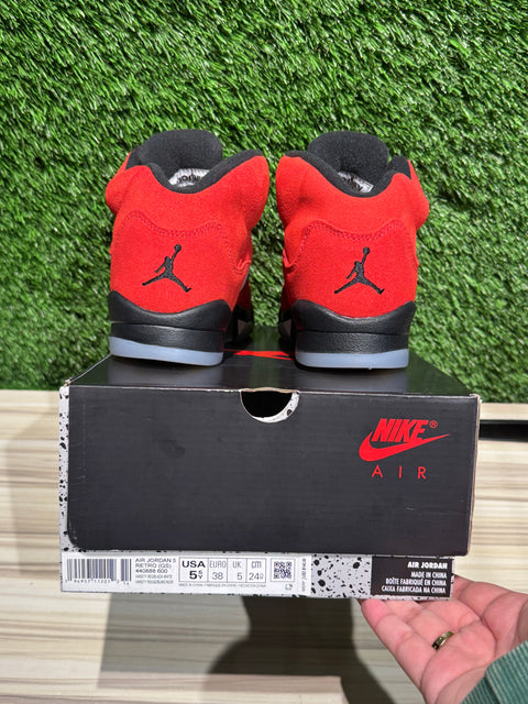 Jordan 5 Retro Raging Bull Red (2021) (GS) Sz 5.5Y