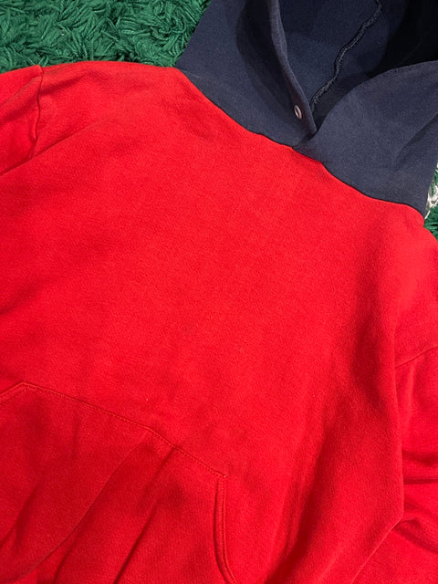 Vintage Kids Sportswear Two Toned Red/Navy Hoodie