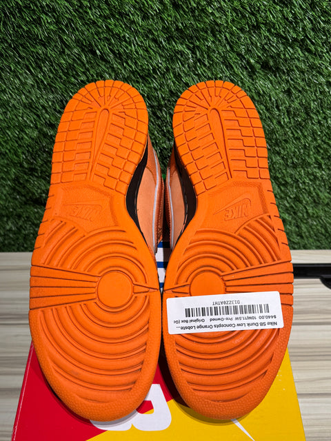 Nike SB Dunk Low Concepts Orange Lobster Sz 10M