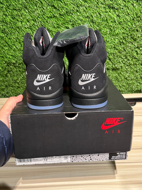 Jordan 5 Retro OG Black Metallic Reimagined Sz 12M
