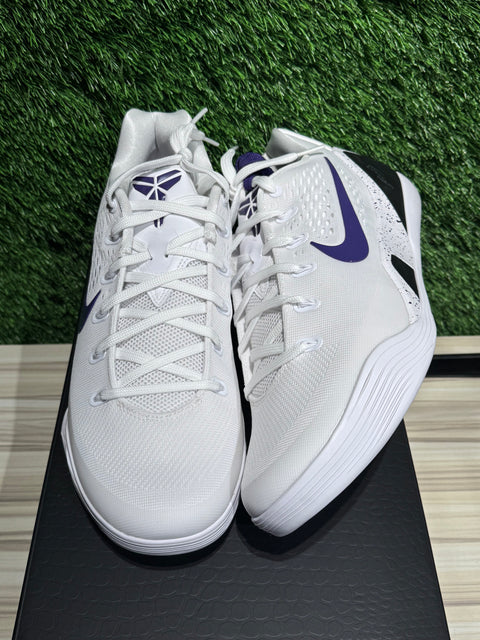 Nike Kobe 9 Elite Low EM Protro White Court Purple Sz 11.5
