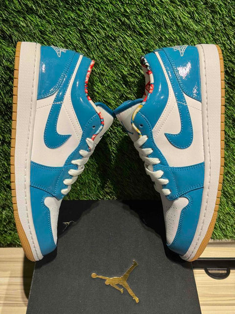 Jordan 1 Low SE Barcelona Cyber Teal Sz 8.5M