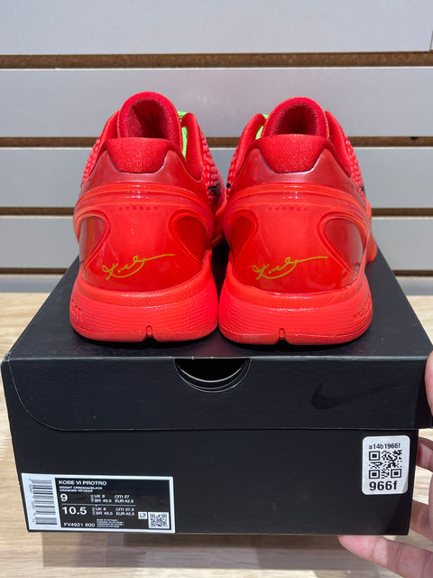 Nike Kobe 6 Protro Reverse Grinch Sz 9M