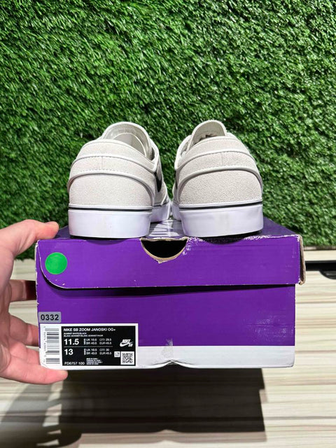 Nike SB Zoom Stefan Janoski OG+ Summit White Black Sz 11.5M