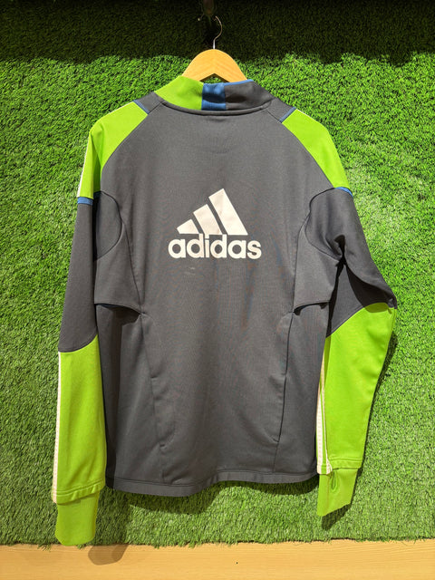 Player Issue Adidas Seattle Sounders Soccer Long Sleeve #30 Mock Crewneck Sz L