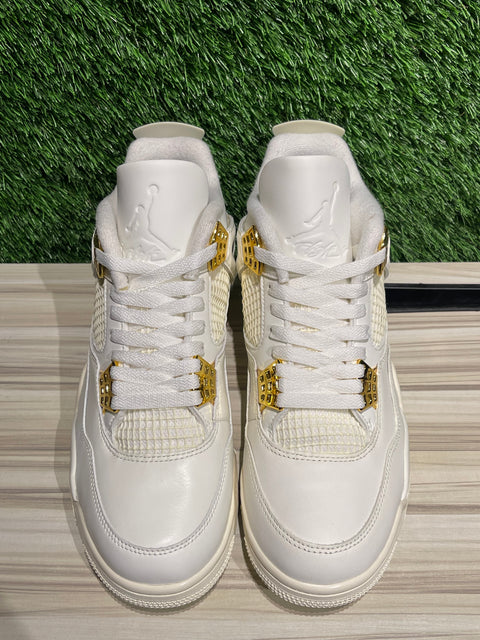 Jordan 4 Retro Metallic Gold (Women's) Sz 10W/8.5M