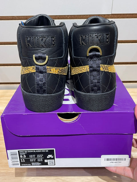Nike SB Blazer Mid QS Supreme Black Sz 9.5