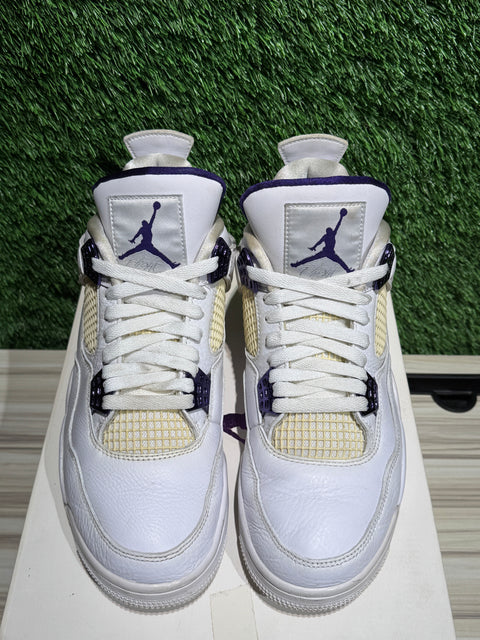 Jordan 4 Retro Metallic Purple Sz 9.5