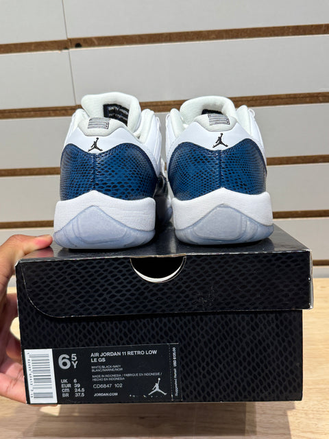 Jordan 11 Retro Low Snake Navy (2019) Sz 6.5Y