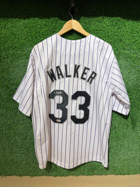Vintage Colorado Rockies *SIGNED VERIFIED AUTHENTIC* Larry Walker Jersey