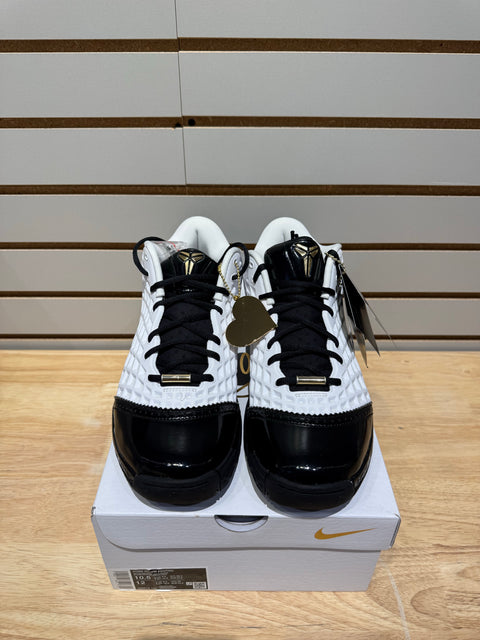 Nike Kobe 3 Low Protro White Black Metallic Gold Sz 10.5