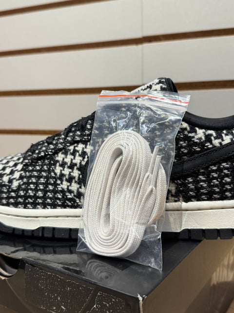 Nike Dunk Low Harris Tweed White Black Multi (Women's) Sz 11M