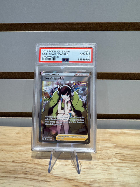 2023 POKEMON SWSH FA/ELESA'S SPARKLE CROWN ZENITH PSA 10