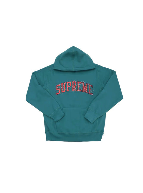 Supreme Water Arc Hooded Sweatshirt Dark Teal Sz XL