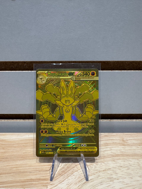Mega Lucario ex 2025 Pokémon Scarlet & Violet Mega Evolution Hyper Rare 188/132 (Holofoil)