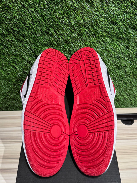 Jordan 1 Low White University Red Black Sz 8.5