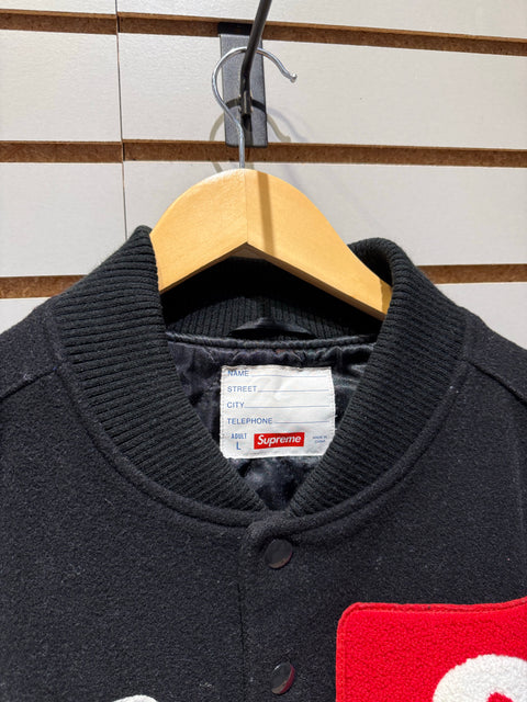 Supreme x CPFM Tourist Varsity Jacket Black Size Large