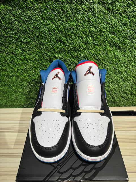 Jordan 1 Low SE Industrial Blue Sashiko Sz 10