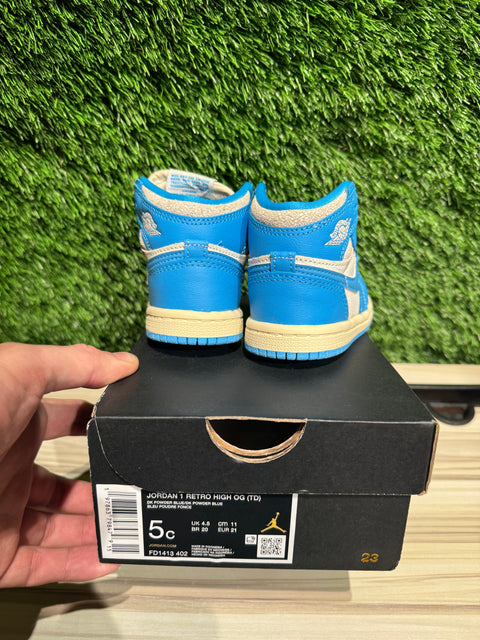 Jordan 1 Retro High OG UNC Reimagined (TD) Sz 5c