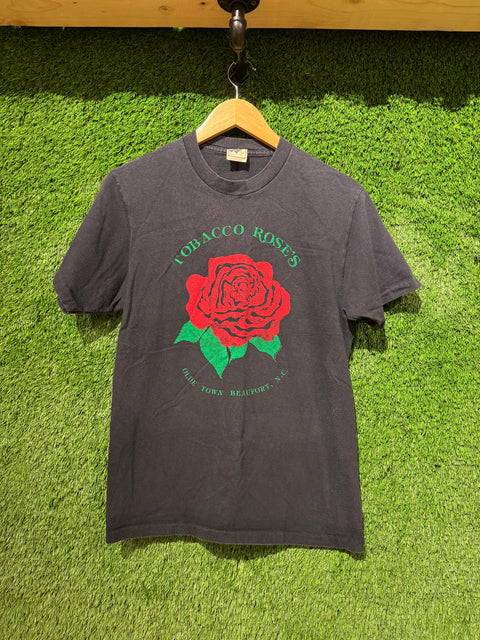 VTG Tobacco Rose Shirt True Single Stitch Sz M