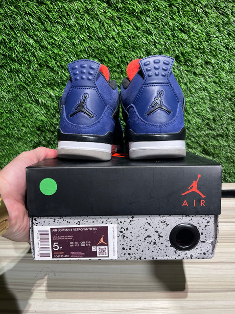 Jordan 4 Retro Winterized Loyal Blue (GS) Sz 5Y