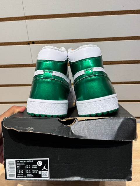 Jordan 1 Retro High Golf Metallic Green Sz 12