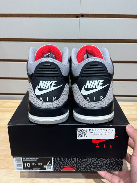 Jordan 3 Retro OG Black Cement (2024) Sz 10