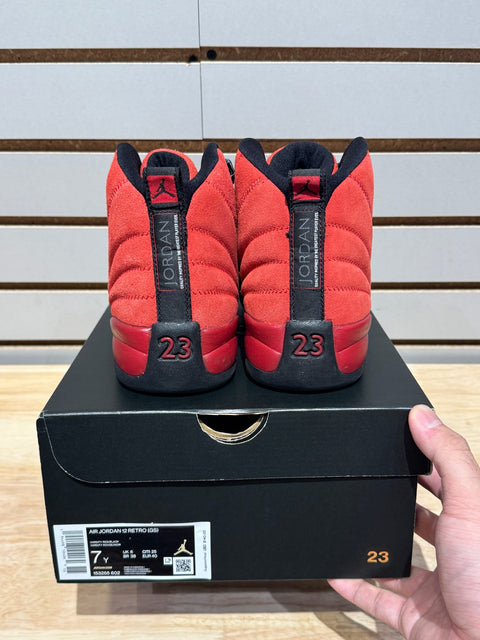 Jordan 12 Retro Reverse Flu Game (GS) Sz 7Y