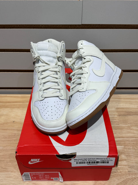 Nike Dunk High Sail Gum (Women's) Sz 5.5Y/7W