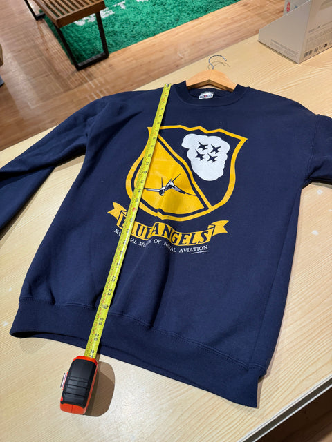 Vtg Retro Jerzees Seattle Blue Angels Crewneck Sz M