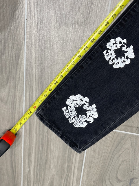 Denim Tears x Levi's Cotton Wreath 501 Black Jeans 34x34