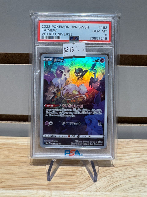 Pokémon Japanese Mew - 183/172 - S12a: VSTAR Universe (S12a) #183 PSA 10