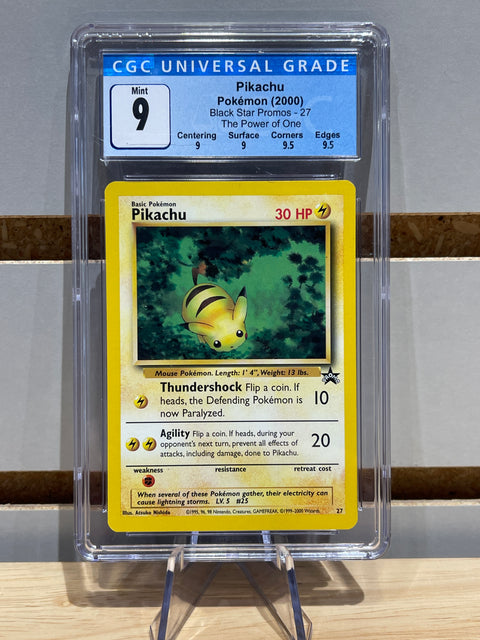 Pokémon Pikachu (27) - WoTC Promo (PR) #27 CGC 9
