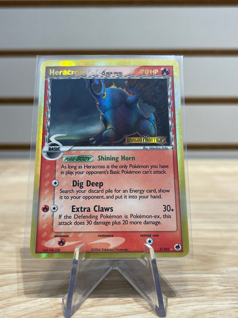 Heracross (Delta Species) - EX Dragon Frontiers (DF) Stamped