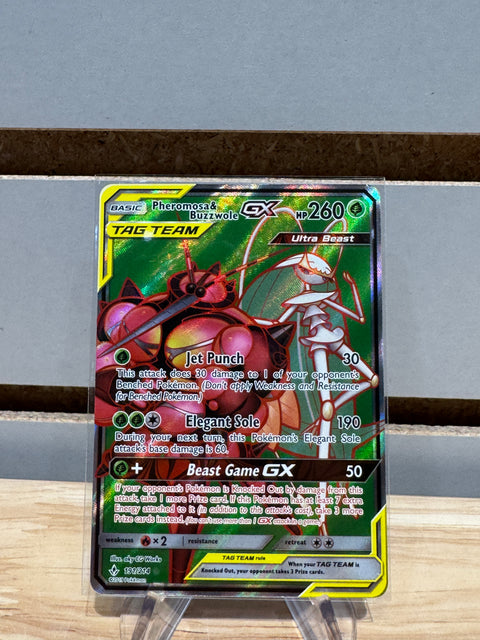 Pokémon Pheromosa & Buzzwole GX (191) (Full Art) - SM - Unbroken Bonds (SM10)