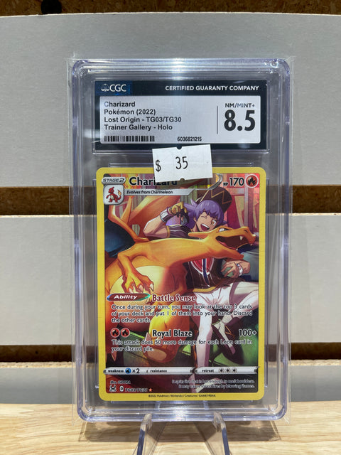 Charizard Pokémon (2022) Lost Origin - TG03/TG30 Trainer Gallery - Holo