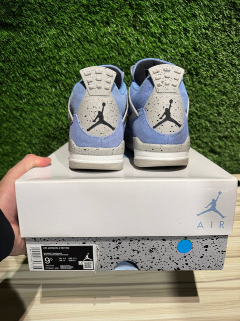 Jordan 4 Retro University Blue Sz 9.5M