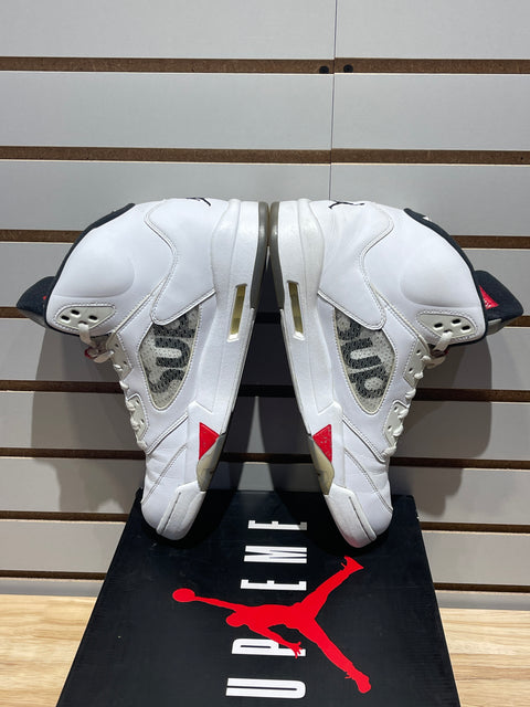 Jordan 5 Retro Supreme White Sz 13